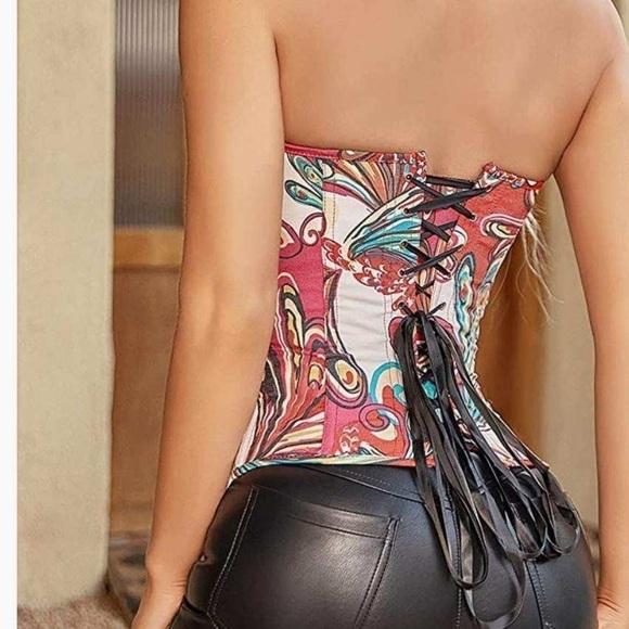 Alivila. Y Fashion Womens Fashion Bustier Floral Multicolored Size S - Picture 4 of 7